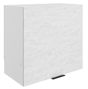 Шкаф навесной под вытяжку Стоун L600 Н566 (1 дв. гл.) (белый/белая скала) в Курске