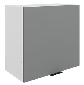 Шкаф кухонный Стоун L600 Н566 (1 дв. гл.) (белый/оникс софттач) в Курске