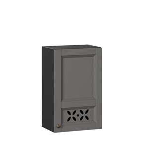 Кухонный навесной шкаф Амели-3 450 ЛД 299.330.000.028, Черный/Оникс серый в Курске