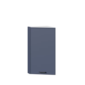Кухонный навесной шкаф окончание Индиго ЛД 298.690.000.118, Белый/Тёмно-синий в Курске