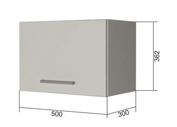 Кухонный шкаф В350, Белое гладкое Ламарти/Антрацит в Курске