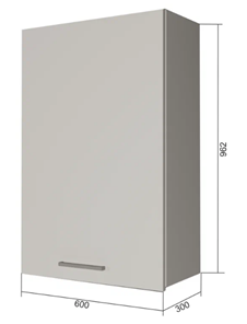 Кухонный навесной шкаф В9 60, Бетон пайн/Антрацит в Курске