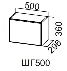Навесной шкаф Вельвет ШГ500/360 в Курске