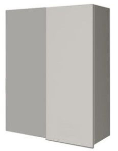 Кухонный навесной шкаф ВУП 960 Белое гладкое Ламарти/Антрацит в Курске - предосмотр