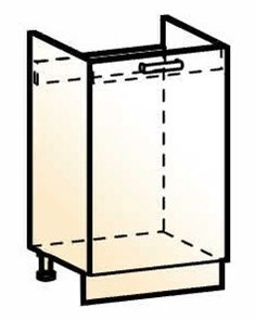 Шкаф рабочий под мойку Стоун L500 (1 дв. гл.) в Курске