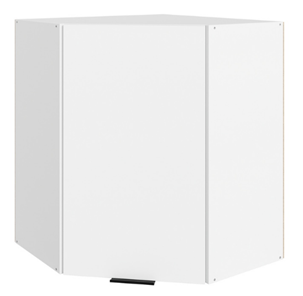 Кухонный навесной шкаф Стоун  L600x600 (1 дв. гл.) (белый/джелато софттач) в Курске