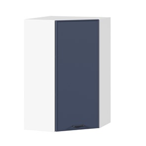 Угловой кухонный шкаф высокий Индиго ЛД 298.620.000.117, Белый/Тёмно-синий в Курске