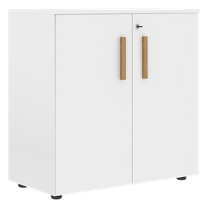 Низкий шкаф широкий с малыми дверцами FORTA Белый FLC 80.1(Z) (798х404х801) в Курске - предосмотр