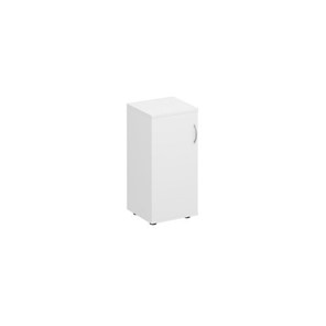 Шкаф для документов низкий узкий закрытый Комфорт КФ, белый премиум (40x38x84) К.508 ДШ в Курске