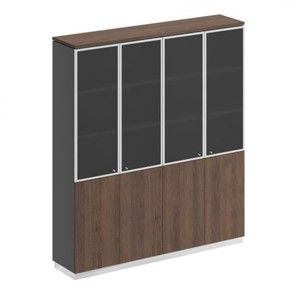 Шкаф для документов со стеклянными дверьми Speech Cube (180.2x40x203.4) СИ 315 ДГ АР ДГ/ХР в Курске