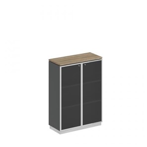 Шкаф для документов средний стекло в рамке Speech Cube (90x40x124.6) СИ 319 ДС АР ХР в Курске