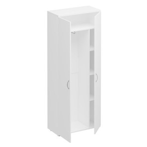 Шкаф для одежды с дополнением Комфорт КФ, белый премиум (80x38x200) К.531 ДШ в Курске