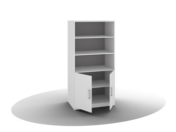 Книжный шкаф ВЕГА ШК-02 (Белый древесный) в Курске - предосмотр 1