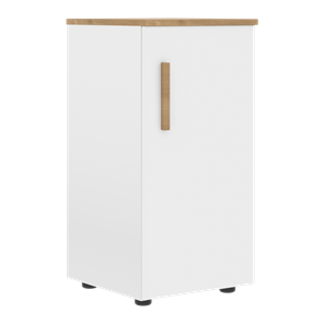 Низкий шкаф колонна с правой дверью FORTA Белый-Дуб Гамильтон FLC 40.1 (R) (399х404х801) в Курске