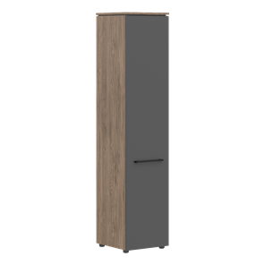 Шкаф с высокий  глухой дверью MORRIS TREND Антрацит/Кария Пальмира MHC 42.1 (429х423х1956) в Курске - предосмотр