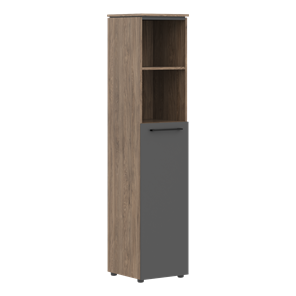 Шкаф колонка с глухой средней дверью MORRIS TREND Антрацит/Кария Пальмира MHC 42.6 (429х423х1956) в Курске