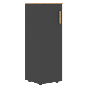 Шкаф колонна средний с левой дверью FORTA Графит-Дуб Гамильтон   FMC 40.1 (L) (399х404х801) в Курске