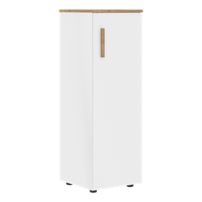 Средний шкаф колонна с правой дверью FORTA Белый-Дуб Гамильтон  FMC 40.1 (R) (399х404х801) в Курске
