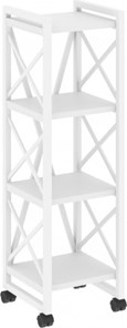 Стеллаж мобильный Loft VR.L-MST.K-4.4, Белый/Белый металл в Курске