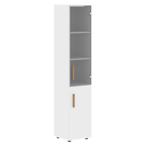Высокий шкаф колонна с дверью FORTA Белый FHC 40.2 (L/R) (399х404х1965) в Курске