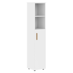 Высокий шкаф с глухой средней дверью  правой FORTA Белый FHC 40.5 (R) (399х404х1965) в Курске