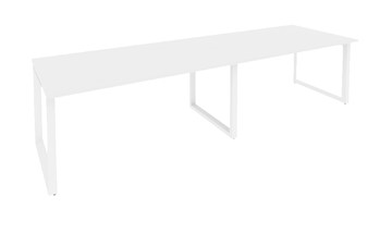 Стол для переговорки O.MO-PRG-2.4 Белый/Белый бриллиант в Курске