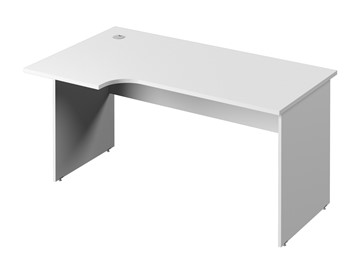 Эргономичный стол С-35 левый, цвет Белый в Курске