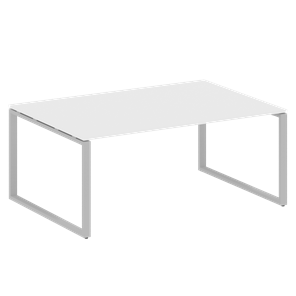 Офисный стол для переговоров БО.ПРГ-1.5 (Серый/Белый) в Курске
