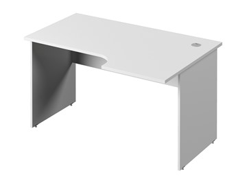 Письменный стол С-34 правый, цвет Белый в Курске