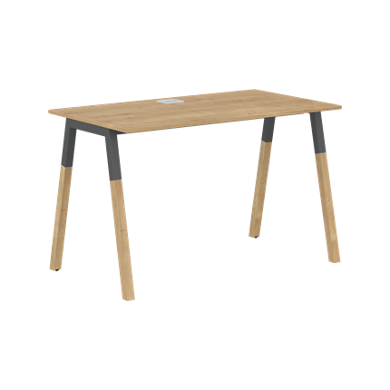 Письменный стол FORTA Дуб Гамильтон-Черный графит-Бук FST 1167 (1180х670х733) в Курске - изображение