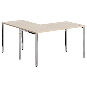 Письменный угловой  стол для персонала правый XTEN GLOSS  Бук Тиара  XGCT 1415.1 (R) (1400х1500х750) в Курске