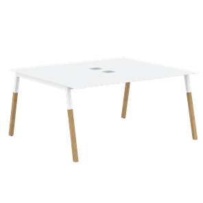 Переговорный стол FORTA Белый-Белый-Бук FWST 1513 (1580x1346x733) в Курске