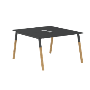 Стол для переговоров FORTA Черный Графит-Черный Графит-Бук  FWST 1113 (1180x1346x733) в Курске