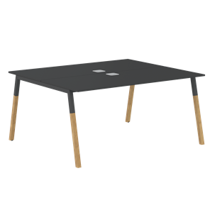 Стол для переговоров FORTA Черный Графит-Черный Графит-Бук FWST 1513 (1580x1346x733) в Курске