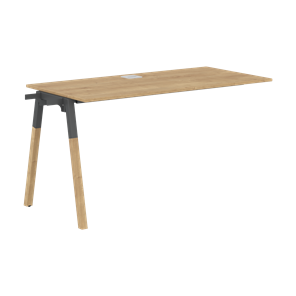 Переговорный стол FORTA Дуб Гамильтон-Черный графит-Бук  FIST 1167 (1180х670х733) в Курске