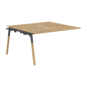 Переговорный стол FORTA Дуб Гамильтон-Черный графит-Бук FIWST 1313 (1380х1346х733) в Курске