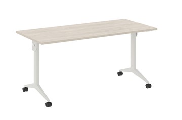 Складной мобильный стол X.M-4.7, Металл белый/Денвер светлый в Курске