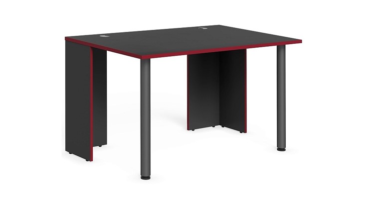 Стол для компьютера SKILLL SSTG 1385.1 , (1360x850x750), Антрацит/ Красный в Курске - изображение 1