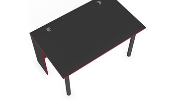 Стол для компьютера SKILLL SSTG 1385.1 , (1360x850x750), Антрацит/ Красный в Курске - предосмотр 3