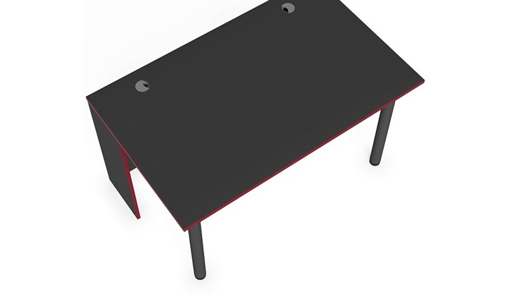 Стол для компьютера SKILLL SSTG 1385.1 , (1360x850x750), Антрацит/ Красный в Курске - изображение 3