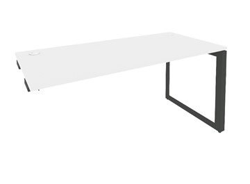 Стол приставной к тумбе O.MO-SPR-4.8 Антрацит/Белый бриллиант в Курске