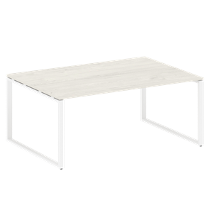Стол для совещаний БО.ПРГ-1.5 (Белый/Дуб Наварра) в Курске