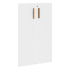 Двери для шкафов средние с замком FORTA Белый FMD 40-2(Z) (794х18х1164) в Курске