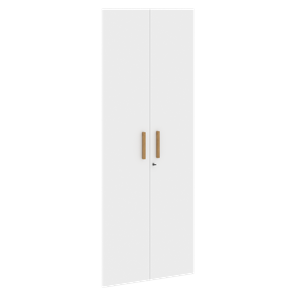 Двери для шкафов высокие с замком FORTA Белый FHD 40-2(Z)  (794х18х1932) в Курске