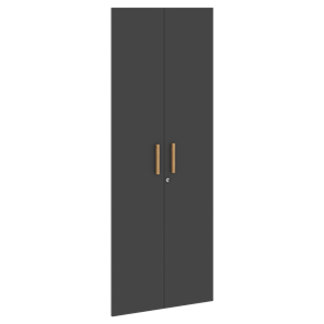 Высокие двери для шкафов с замком FORTA Черный Графит FHD 40-2(Z)  (794х18х1932) в Курске
