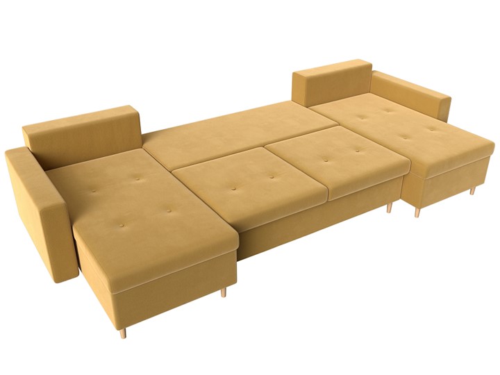 П-образный диван Белфаст, Желтый (Микровельвет) в Курске - изображение 2