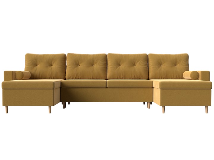 П-образный диван Белфаст, Желтый (Микровельвет) в Курске - изображение 5