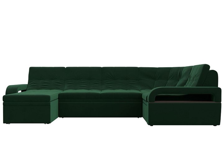 П-образный диван Лига-035, Зеленый (велюр) в Курске - изображение 3