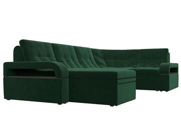 П-образный диван Лига-035, Зеленый (велюр) в Курске - предосмотр 5