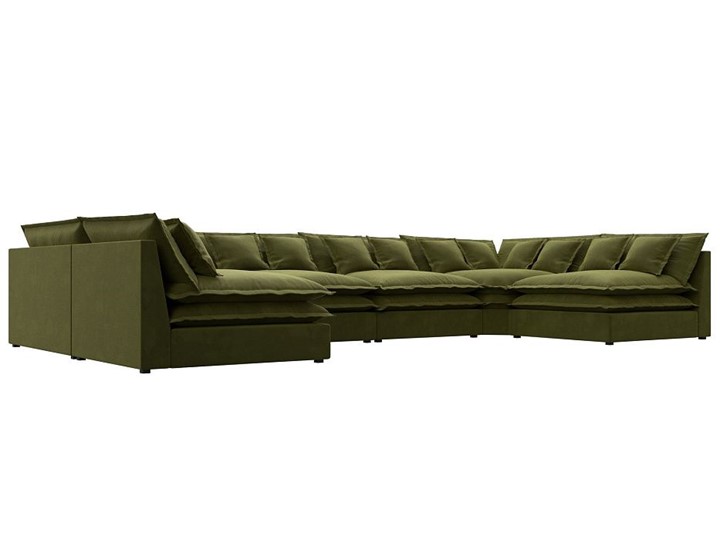 П-образный диван Лига-040, Зеленый (микровельвет) в Курске - изображение 2